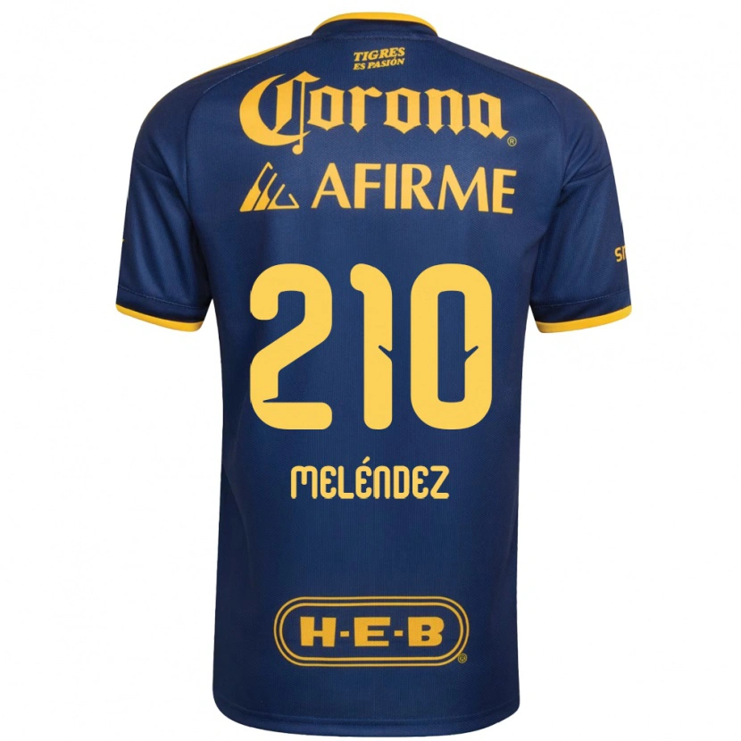 Danxen Damen Marcelo Meléndez #210 Königsblau Gelb Auswärtstrikot Trikot 2026/27 T-Shirt