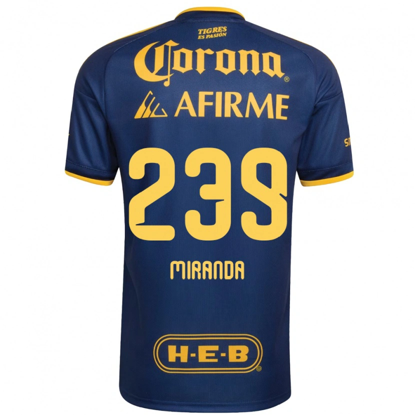 Danxen Damen Jesús Miranda #239 Königsblau Gelb Auswärtstrikot Trikot 2026/27 T-Shirt