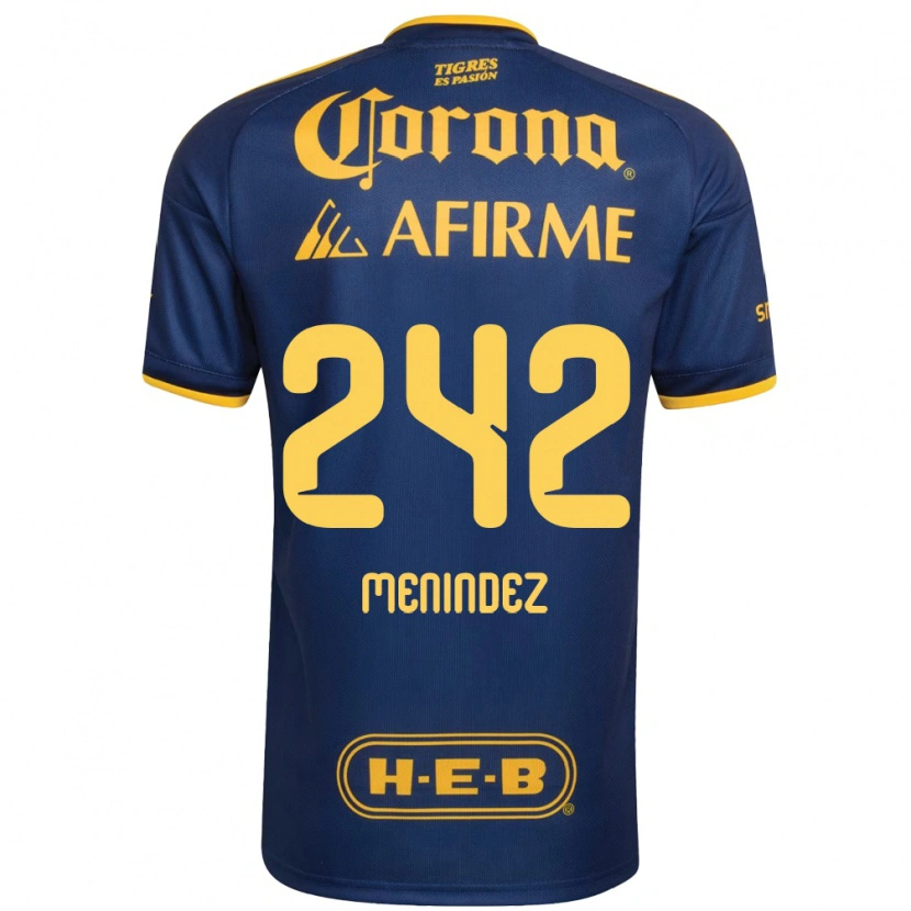 Danxen Damen Jonathan Menindez #242 Königsblau Gelb Auswärtstrikot Trikot 2026/27 T-Shirt