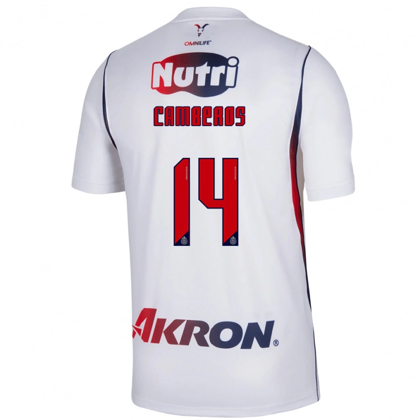 Danxen Damen Hugo Camberos #14 Rot Weiß Marineblau Auswärtstrikot Trikot 2026/27 T-Shirt
