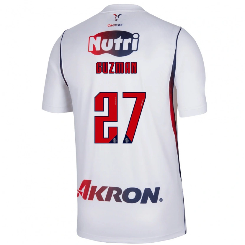 Danxen Damen Kinberly Guzmán #27 Rot Weiß Marineblau Auswärtstrikot Trikot 2026/27 T-Shirt