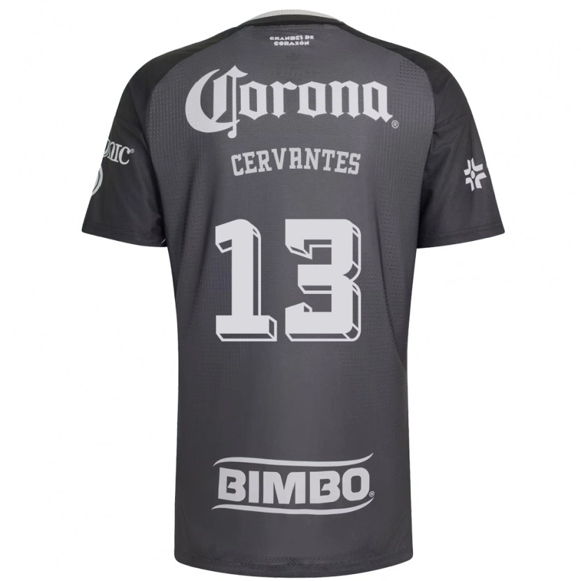 Danxen Damen Alan Cervantes #13 Grau Weiß Schwarz Auswärtstrikot Trikot 2026/27 T-Shirt