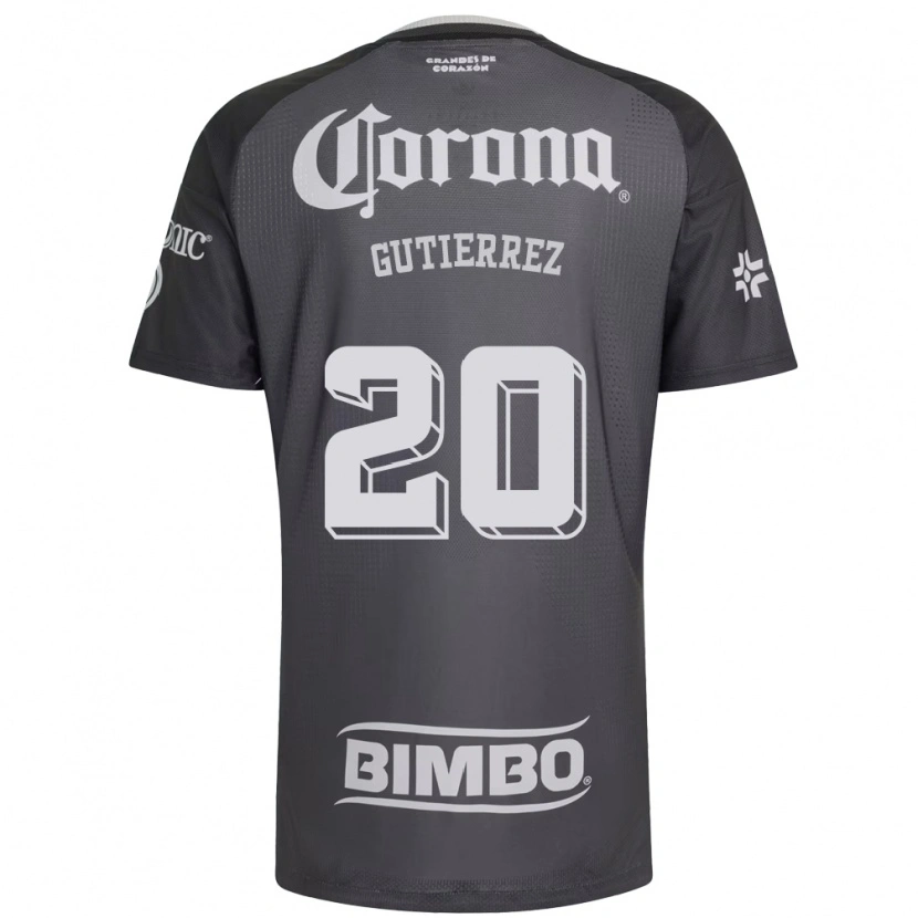 Danxen Damen Alexis Gutiérrez #20 Grau Weiß Schwarz Auswärtstrikot Trikot 2026/27 T-Shirt
