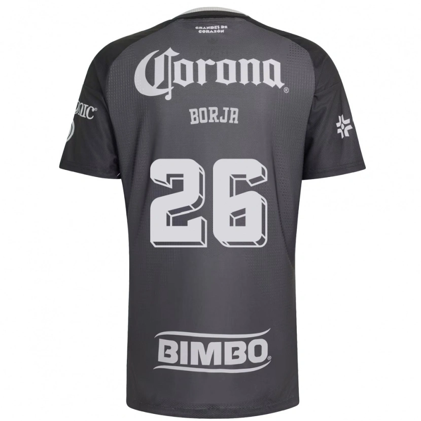 Danxen Damen Cristián Borja #26 Grau Weiß Schwarz Auswärtstrikot Trikot 2026/27 T-Shirt