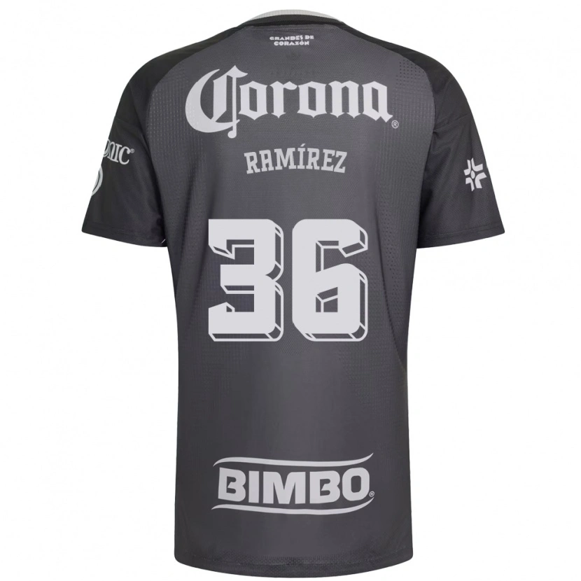 Danxen Damen Miguel Ramírez #36 Grau Weiß Schwarz Auswärtstrikot Trikot 2026/27 T-Shirt