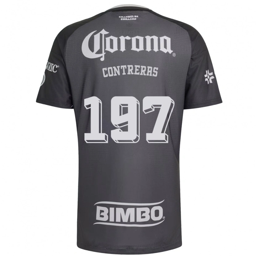 Danxen Damen Ángel Contreras #197 Grau Weiß Schwarz Auswärtstrikot Trikot 2026/27 T-Shirt