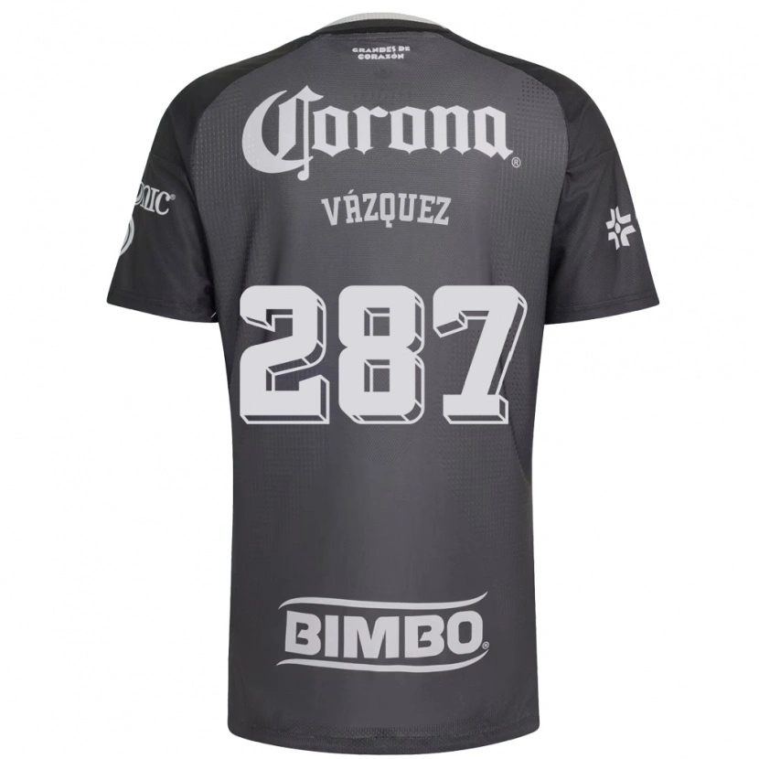 Danxen Damen Omar Vázquez #287 Grau Weiß Schwarz Auswärtstrikot Trikot 2026/27 T-Shirt
