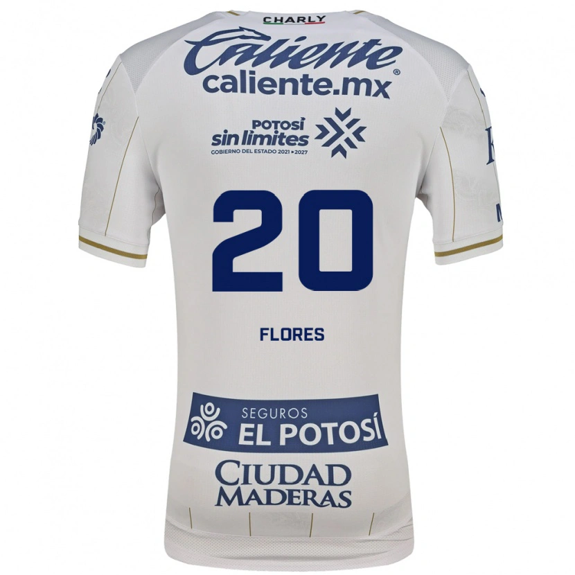 Danxen Damen Leonardo Flores #20 Weiß Blau Auswärtstrikot Trikot 2026/27 T-Shirt