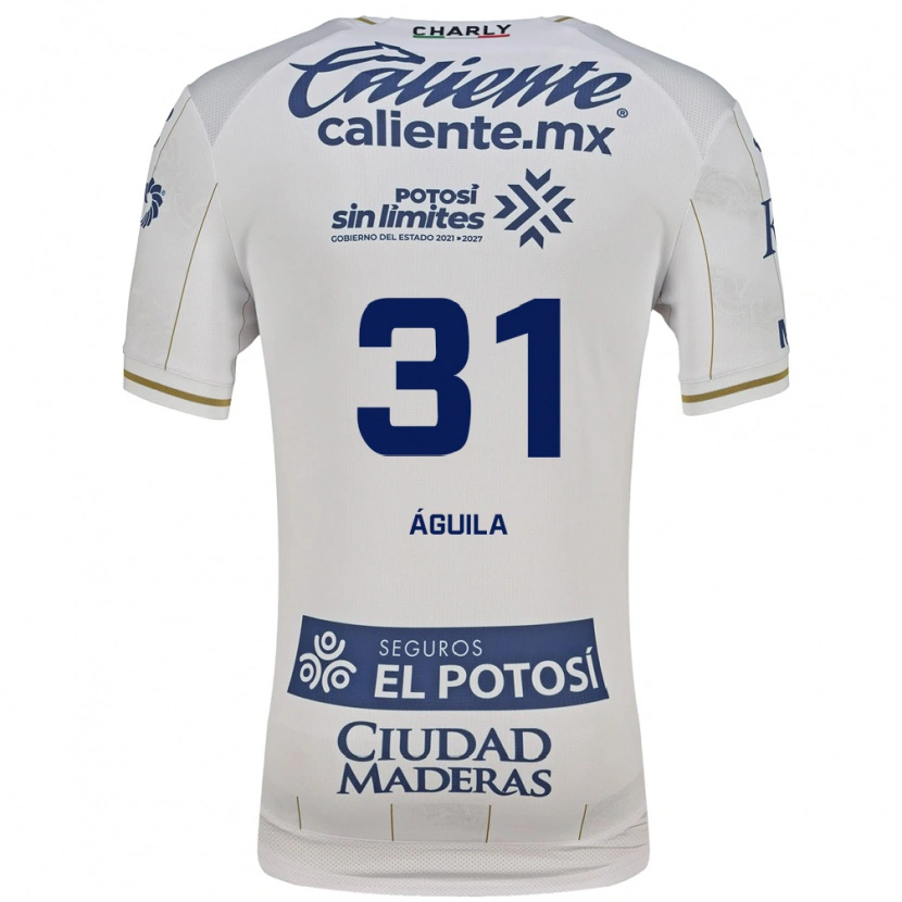 Danxen Damen Eduardo Águila #31 Weiß Blau Auswärtstrikot Trikot 2026/27 T-Shirt
