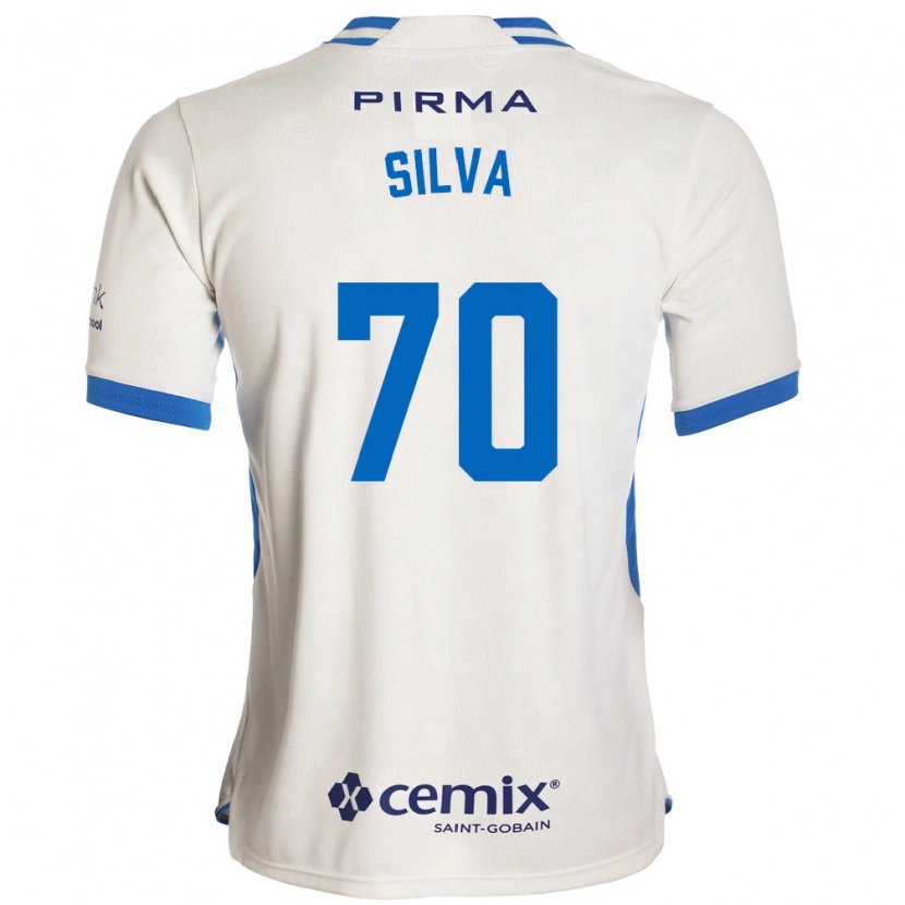 Danxen Damen Iván Silva #70 Weiß Blau Rot Auswärtstrikot Trikot 2026/27 T-Shirt
