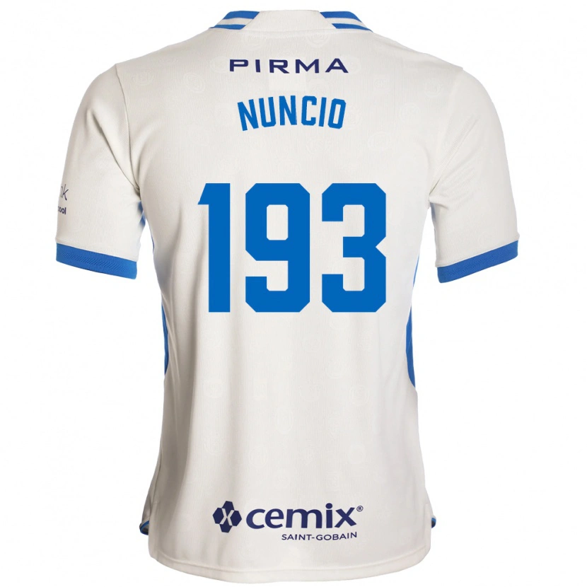 Danxen Damen Jorge Nuncio #193 Weiß Blau Rot Auswärtstrikot Trikot 2026/27 T-Shirt