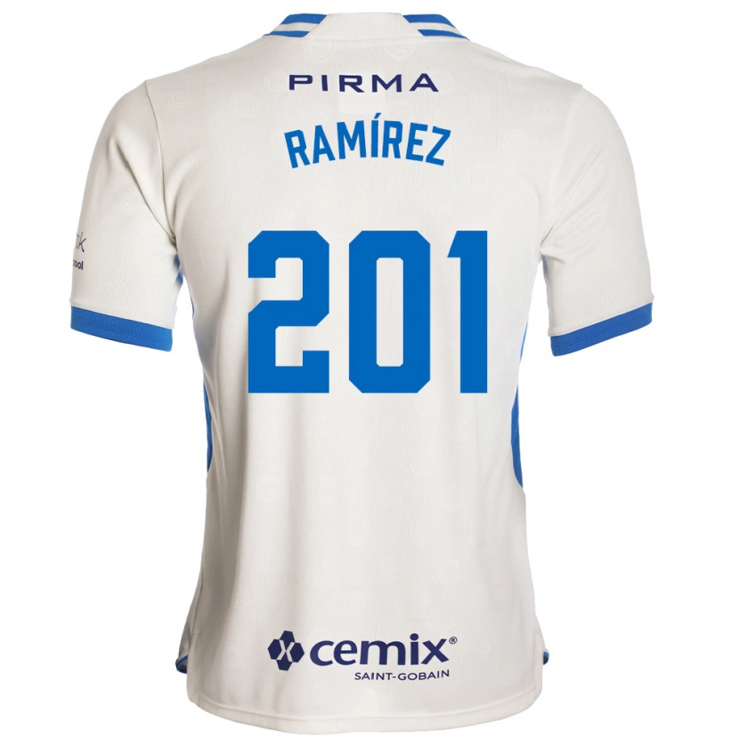 Danxen Damen Orlando Ramírez #201 Weiß Blau Rot Auswärtstrikot Trikot 2026/27 T-Shirt