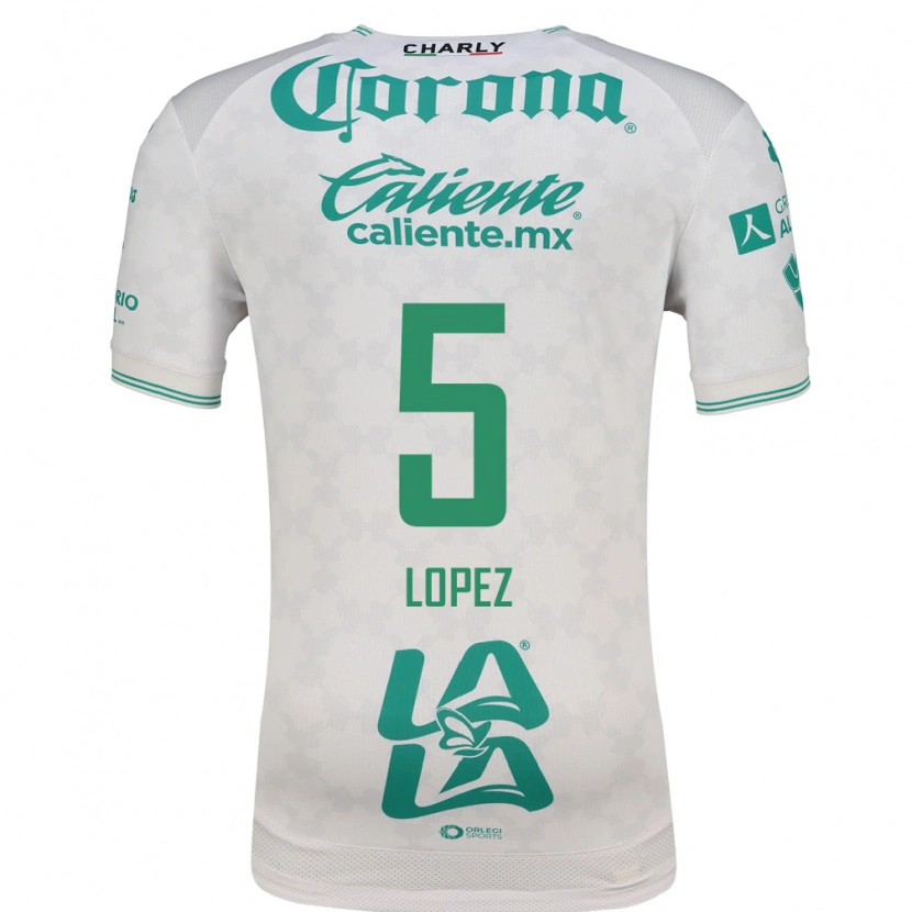 Danxen Damen Aldo López #5 Hellgrün Weiß Auswärtstrikot Trikot 2026/27 T-Shirt