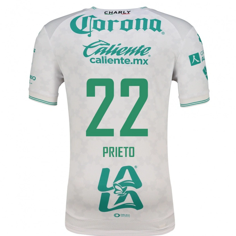 Danxen Damen Ronaldo Prieto #22 Hellgrün Weiß Auswärtstrikot Trikot 2026/27 T-Shirt