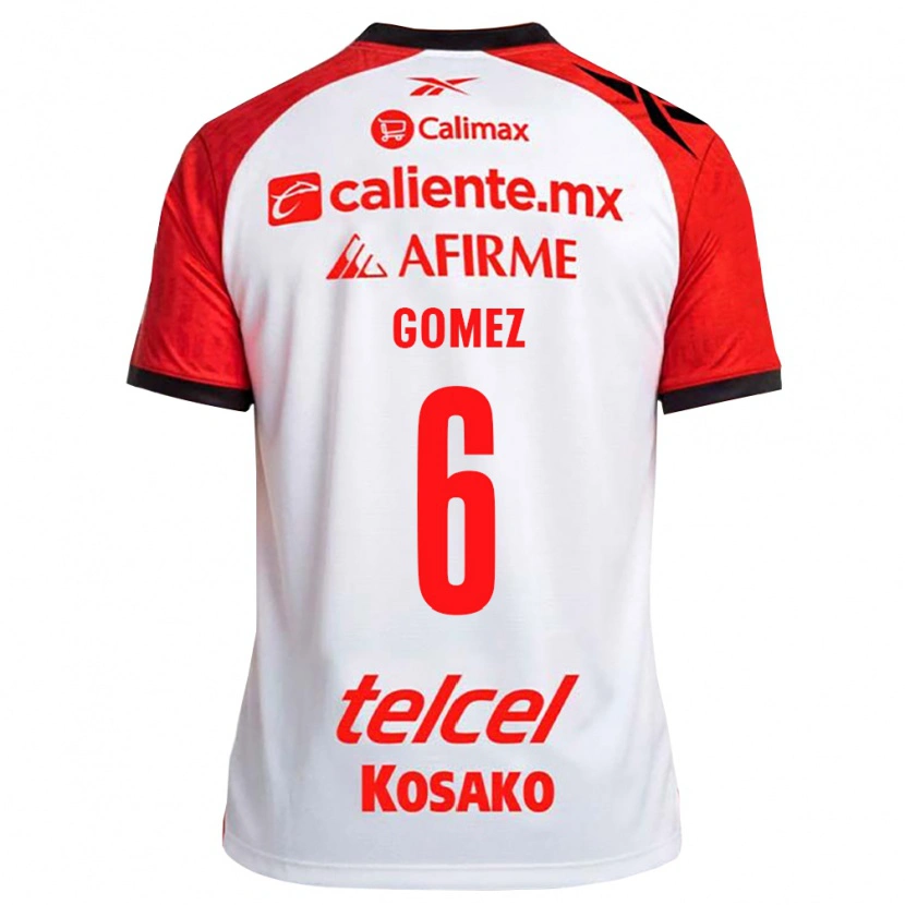 Danxen Damen Alejandro Gómez #6 Weiß Schwarz Rot Auswärtstrikot Trikot 2026/27 T-Shirt