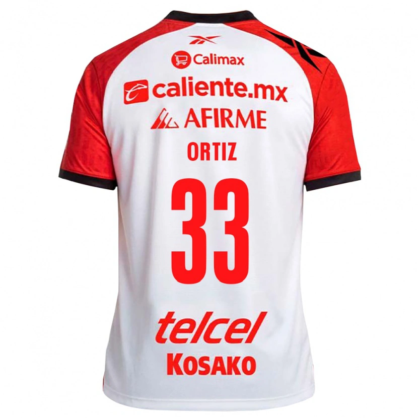Danxen Damen Pablo Ortiz #33 Weiß Schwarz Rot Auswärtstrikot Trikot 2026/27 T-Shirt