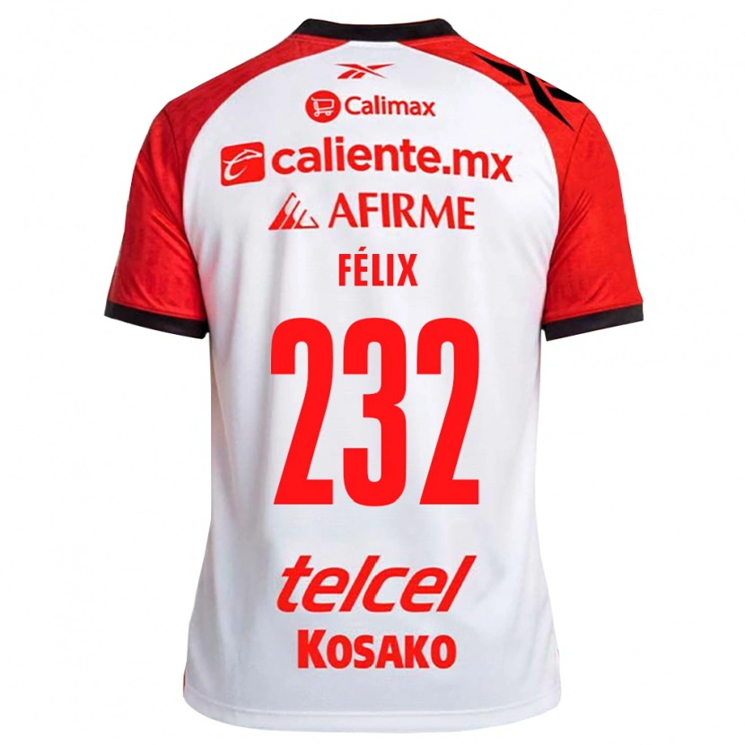 Danxen Damen Erick Félix #232 Weiß Schwarz Rot Auswärtstrikot Trikot 2026/27 T-Shirt