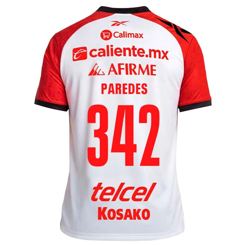 Danxen Damen Santiago Paredes #342 Weiß Schwarz Rot Auswärtstrikot Trikot 2026/27 T-Shirt