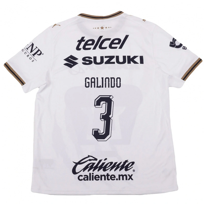 Danxen Damen Ricardo Galindo #3 Weiß Schwarz Braun Auswärtstrikot Trikot 2026/27 T-Shirt
