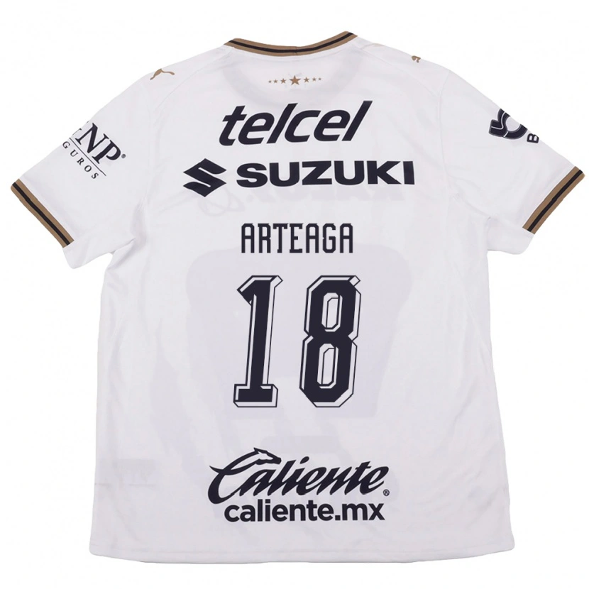 Danxen Damen Víctor Arteaga #18 Weiß Schwarz Braun Auswärtstrikot Trikot 2026/27 T-Shirt