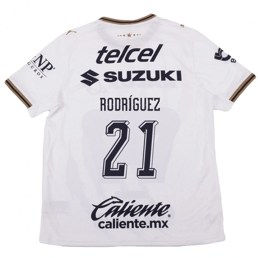 Danxen Damen Michell Rodriguez #21 Weiß Schwarz Braun Auswärtstrikot Trikot 2026/27 T-Shirt