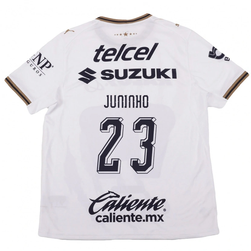 Danxen Damen Juninho #23 Weiß Schwarz Braun Auswärtstrikot Trikot 2026/27 T-Shirt