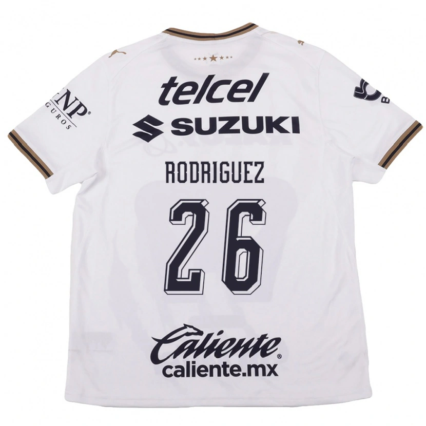 Danxen Damen Lucia Rodriguez #26 Weiß Schwarz Braun Auswärtstrikot Trikot 2026/27 T-Shirt