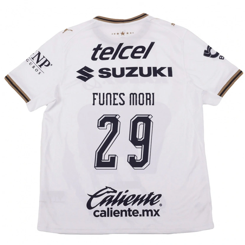 Danxen Damen Rogelio Funes Mori #29 Weiß Schwarz Braun Auswärtstrikot Trikot 2026/27 T-Shirt