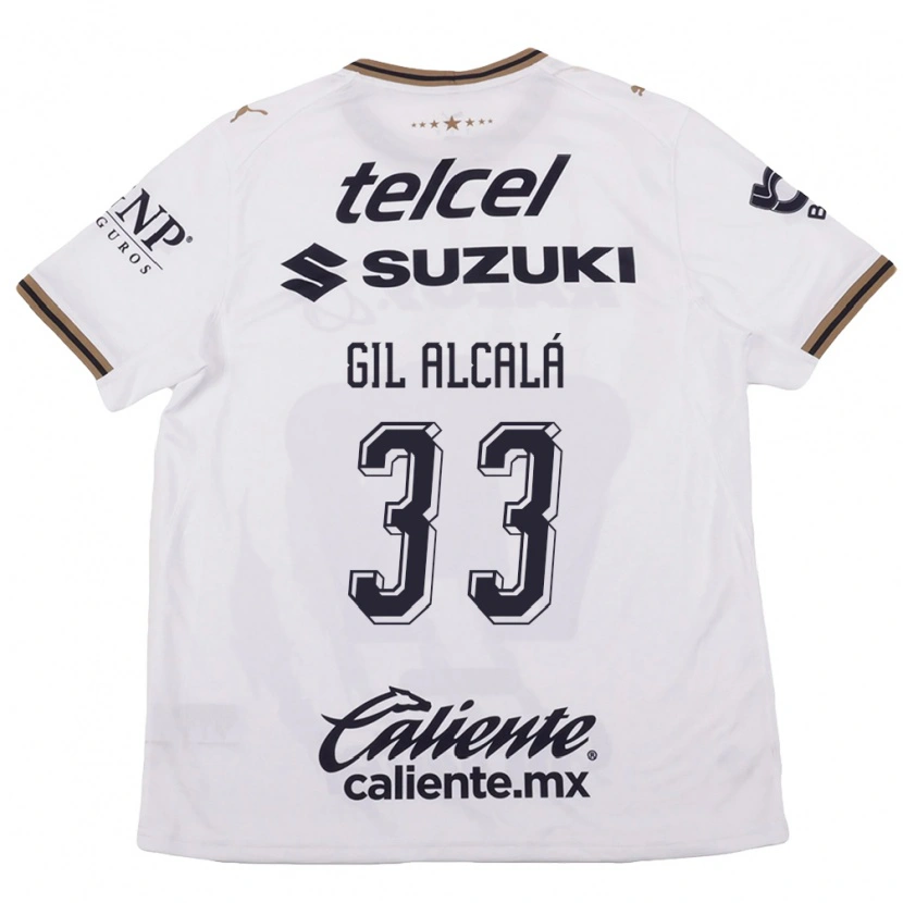 Danxen Damen Gil Alcala #33 Weiß Schwarz Braun Auswärtstrikot Trikot 2026/27 T-Shirt