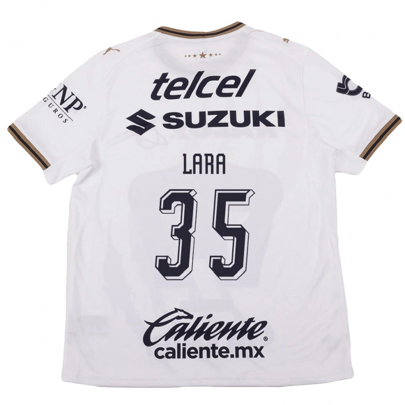 Danxen Damen Pablo Lara #35 Weiß Schwarz Braun Auswärtstrikot Trikot 2026/27 T-Shirt