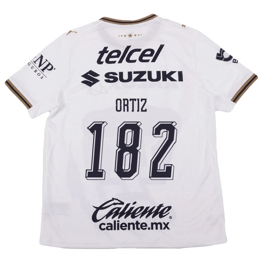 Danxen Damen Jorge Ortiz #182 Weiß Schwarz Braun Auswärtstrikot Trikot 2026/27 T-Shirt