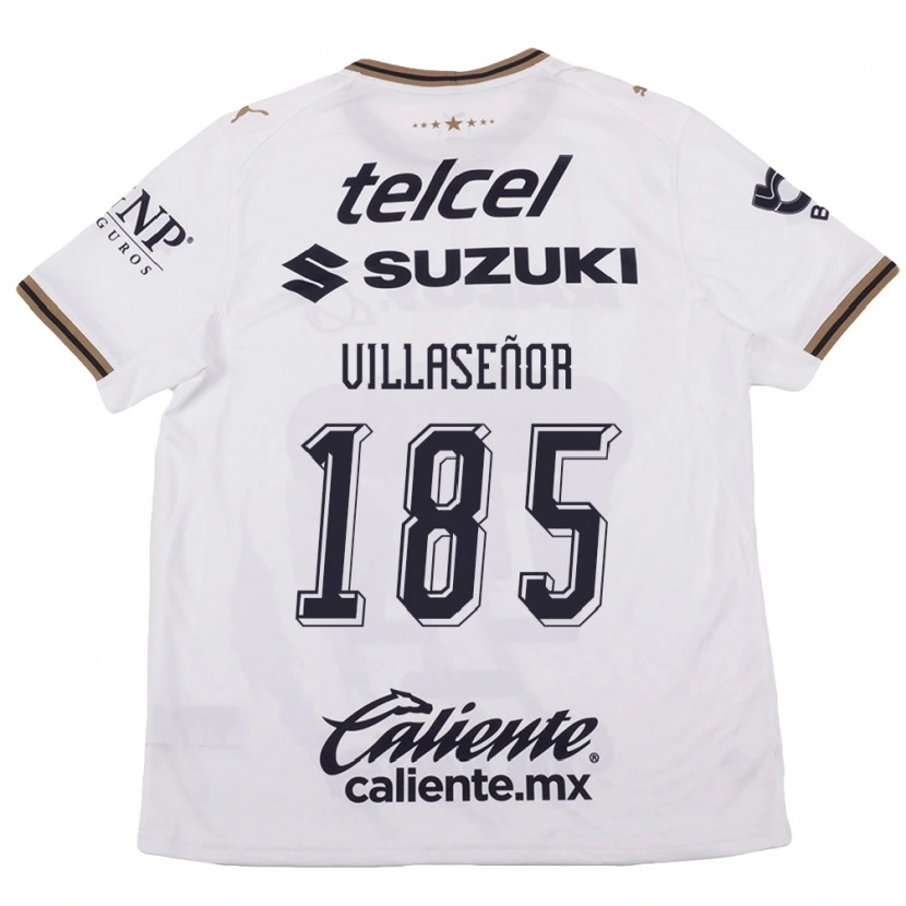 Danxen Damen Emiliano Villaseñor #185 Weiß Schwarz Braun Auswärtstrikot Trikot 2026/27 T-Shirt