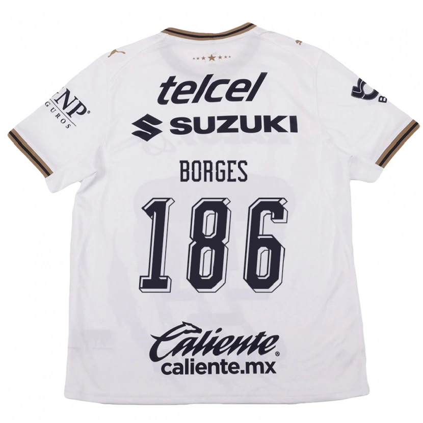 Danxen Damen Kevin Borges #186 Weiß Schwarz Braun Auswärtstrikot Trikot 2026/27 T-Shirt