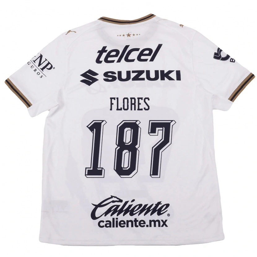 Danxen Damen Jonathan Flores #187 Weiß Schwarz Braun Auswärtstrikot Trikot 2026/27 T-Shirt