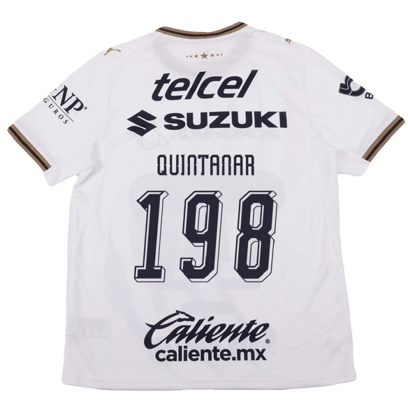 Danxen Damen Edgar Quintanar #198 Weiß Schwarz Braun Auswärtstrikot Trikot 2026/27 T-Shirt