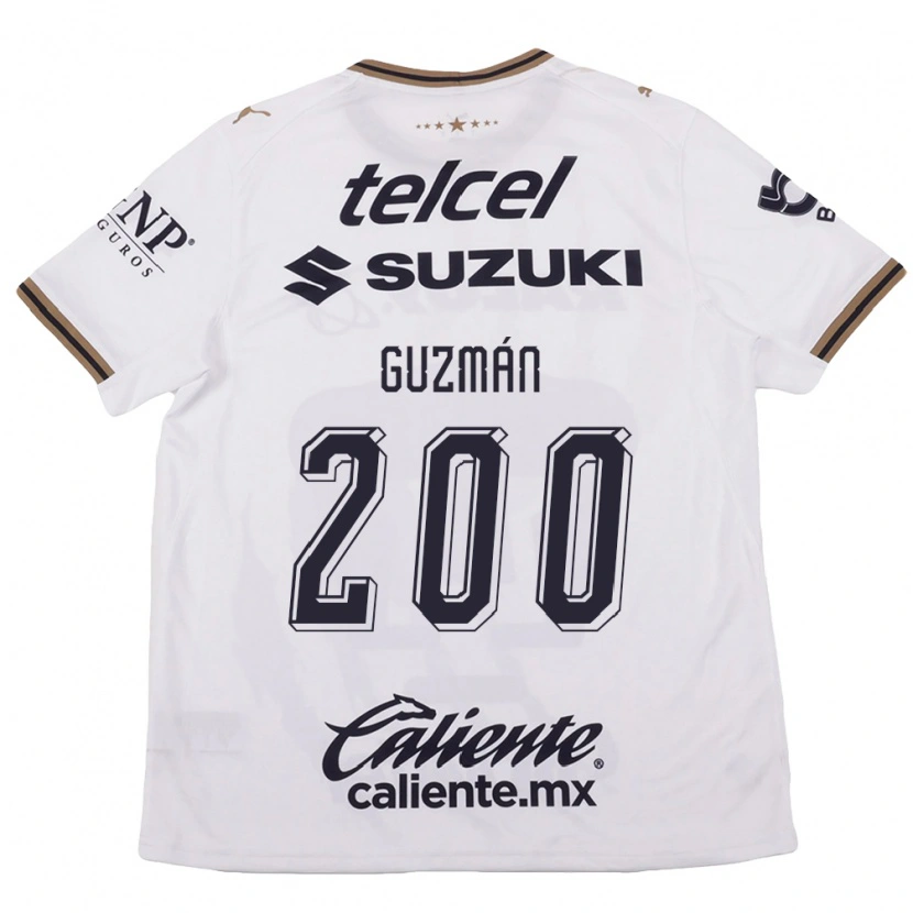 Danxen Damen Alan Guzmán #200 Weiß Schwarz Braun Auswärtstrikot Trikot 2026/27 T-Shirt