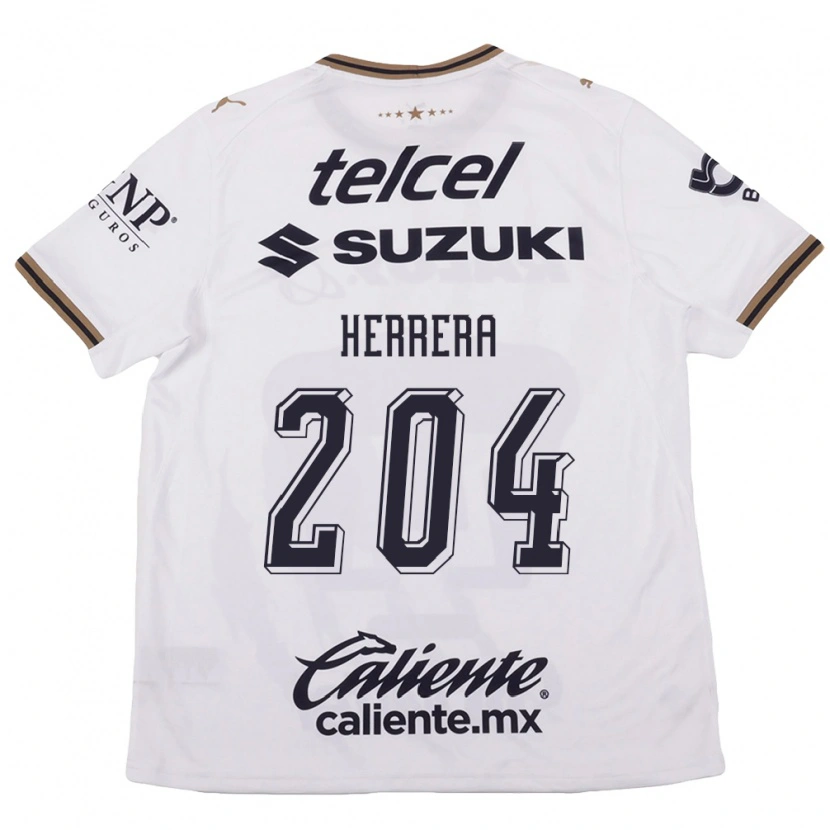 Danxen Damen José Herrera #204 Weiß Schwarz Braun Auswärtstrikot Trikot 2026/27 T-Shirt