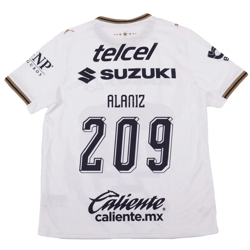 Danxen Damen Jorge Alaniz #209 Weiß Schwarz Braun Auswärtstrikot Trikot 2026/27 T-Shirt