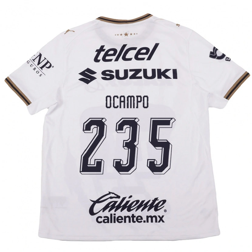 Danxen Damen Johan Ocampo #235 Weiß Schwarz Braun Auswärtstrikot Trikot 2026/27 T-Shirt