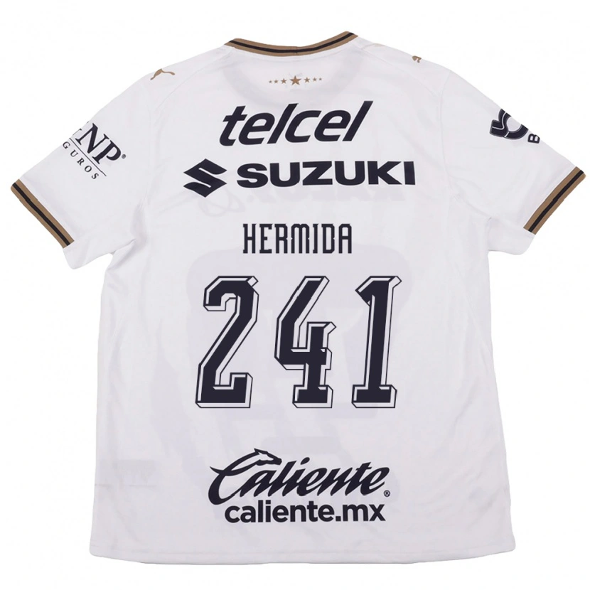 Danxen Damen Emiliano Hermida #241 Weiß Schwarz Braun Auswärtstrikot Trikot 2026/27 T-Shirt