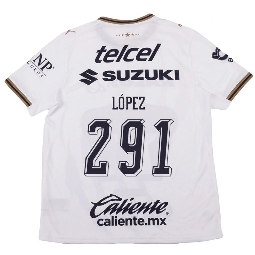 Danxen Damen Javier López #291 Weiß Schwarz Braun Auswärtstrikot Trikot 2026/27 T-Shirt