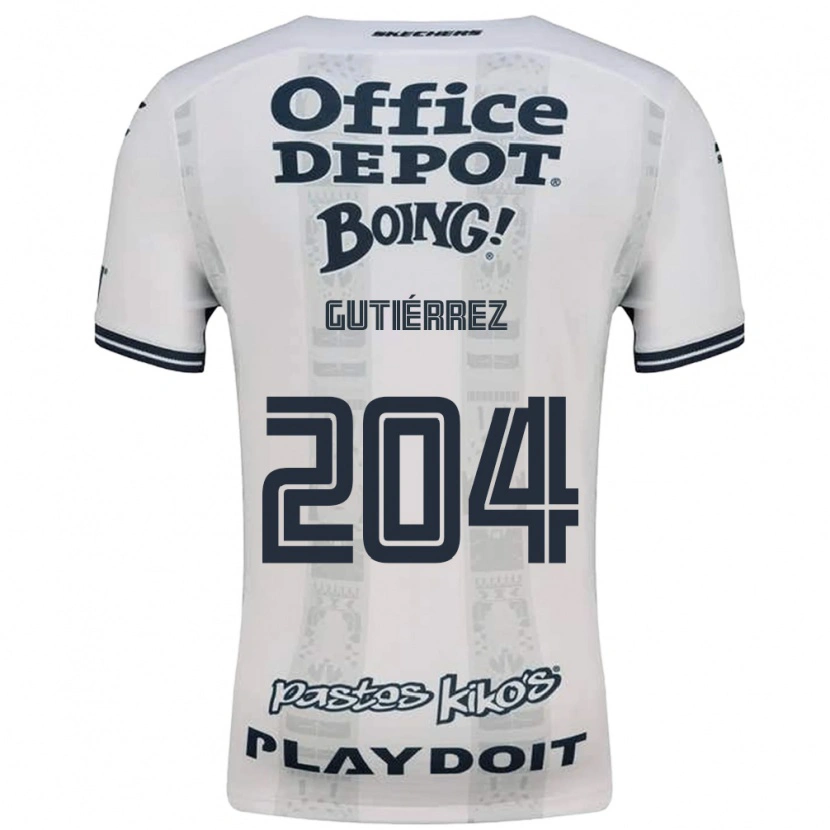 Danxen Damen Saúl Gutiérrez #204 Rot Weiß Schwarz Auswärtstrikot Trikot 2026/27 T-Shirt