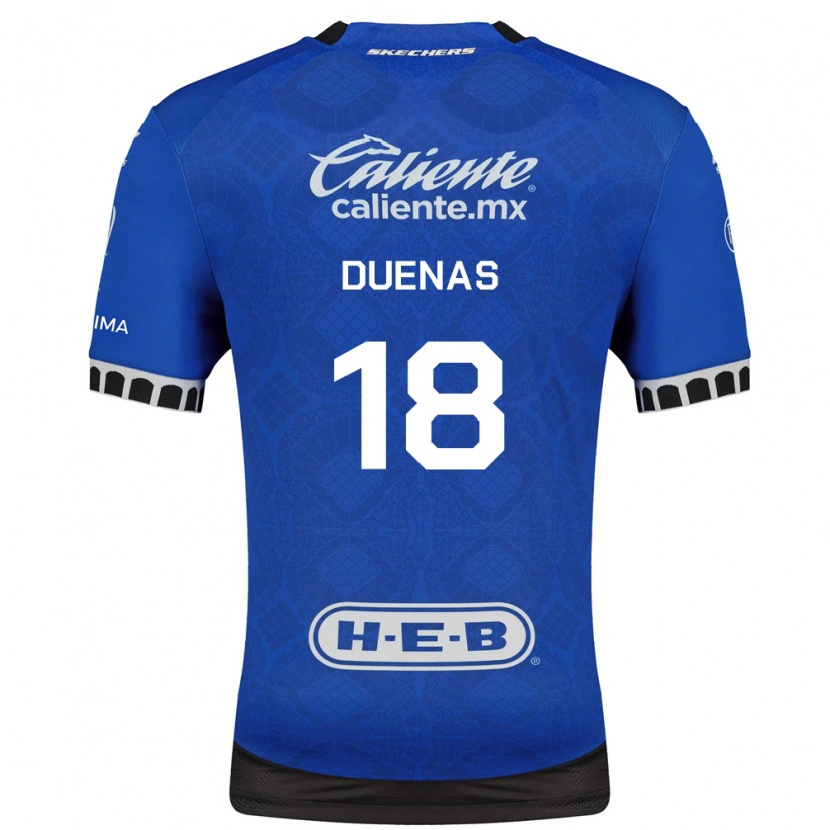 Danxen Damen Érik Dueñas #18 Königsblau Weiß Schwarz Auswärtstrikot Trikot 2026/27 T-Shirt