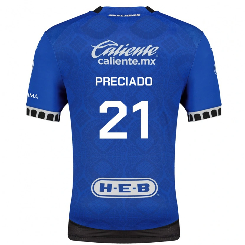 Danxen Damen Ayrton Preciado #21 Königsblau Weiß Schwarz Auswärtstrikot Trikot 2026/27 T-Shirt