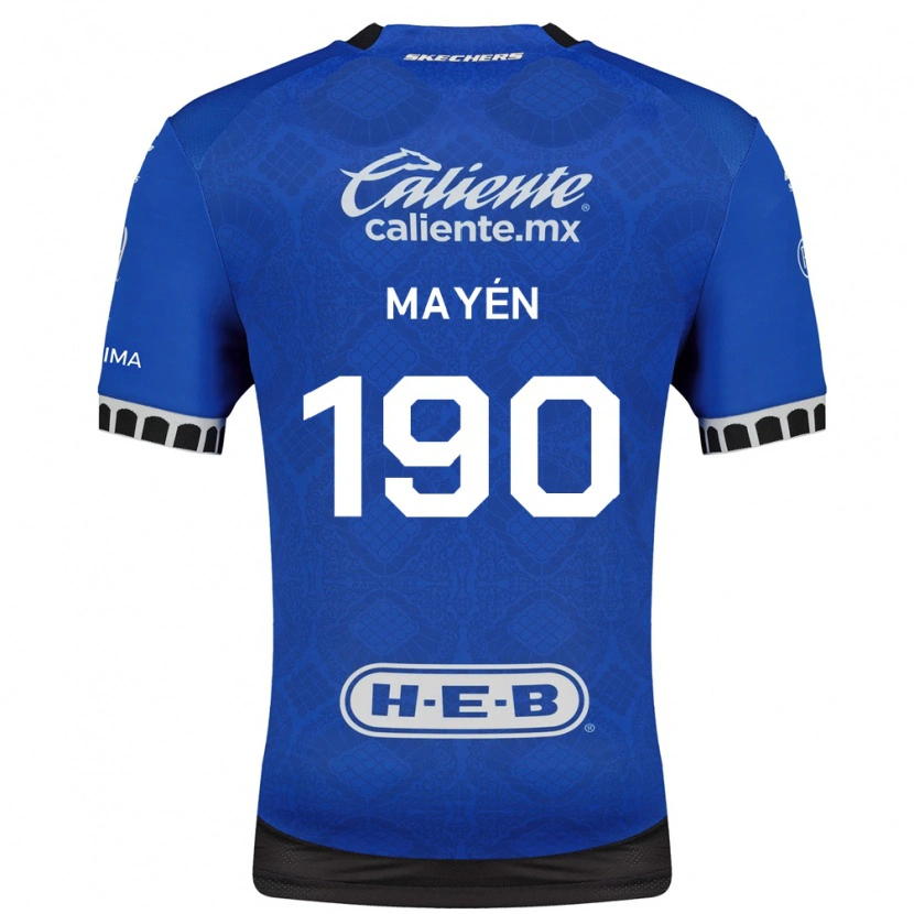 Danxen Damen Eduardo Mayén #190 Königsblau Weiß Schwarz Auswärtstrikot Trikot 2026/27 T-Shirt