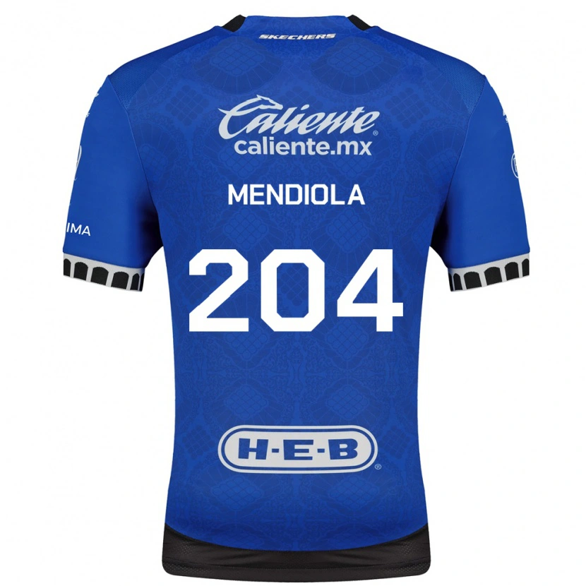Danxen Damen Carlos Mendiola #204 Königsblau Weiß Schwarz Auswärtstrikot Trikot 2026/27 T-Shirt