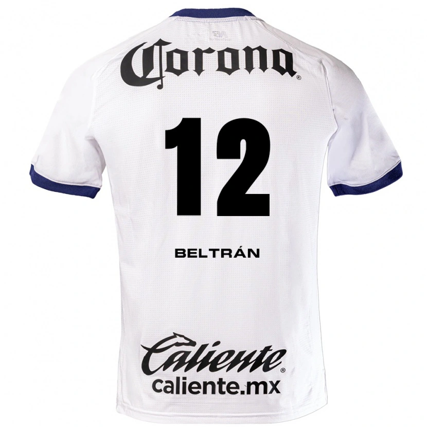 Danxen Damen Ronaldo Beltrán #12 Weiß Blau Schwarz Auswärtstrikot Trikot 2026/27 T-Shirt