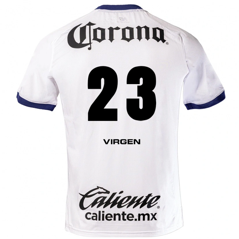 Danxen Damen Oswaldo Virgen #23 Weiß Blau Schwarz Auswärtstrikot Trikot 2026/27 T-Shirt