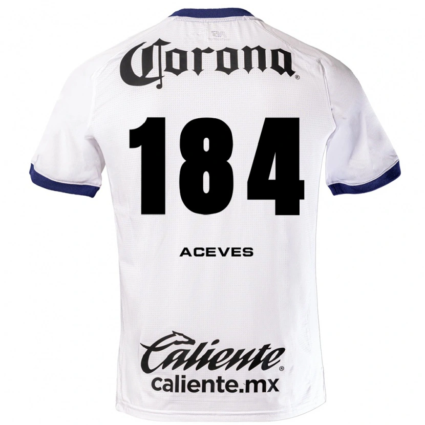 Danxen Damen Sebastián Aceves #184 Weiß Blau Schwarz Auswärtstrikot Trikot 2026/27 T-Shirt