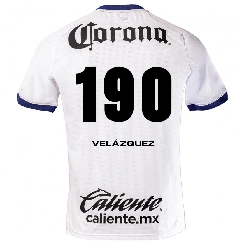 Danxen Damen Héber Velázquez #190 Weiß Blau Schwarz Auswärtstrikot Trikot 2026/27 T-Shirt